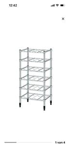 IKEA Omar flessenrek verzinkt voor 24 flessen, Ophalen, 15 tot 25 flessen, Zo goed als nieuw, Metaal