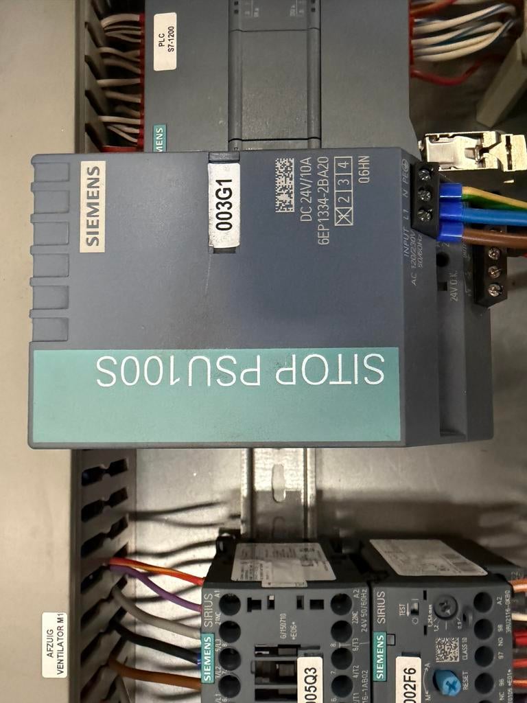 Siemens HMI TP700 met besturingskast, Ophalen