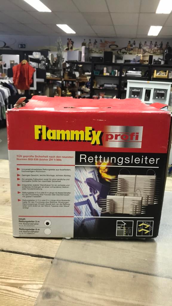 Flammex Profi vluchtladder brandtrap 5m, Ophalen of Verzenden, Onbekend, Onbekend, Onbekend