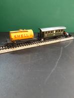 Märklin Shell tankwagon en personenwagon, Hobby en Vrije tijd, Modeltreinen | H0, Wisselstroom, Gebruikt, Wagon, Ophalen of Verzenden