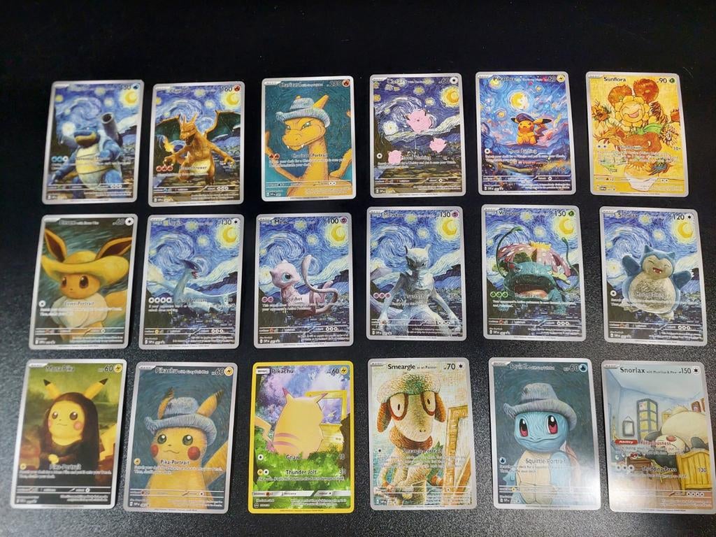 Pikachu van Gogh serie kaarten, Hobby en Vrije tijd, Verzamelkaartspellen | Pokémon, Ophalen of Verzenden, Meerdere kaarten