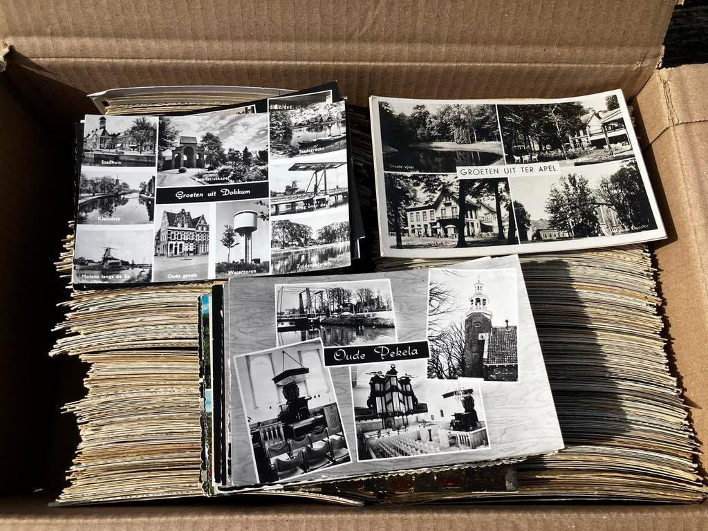 Grote partij oude ansichtkaarten (ca. 850 stuks), Verzenden