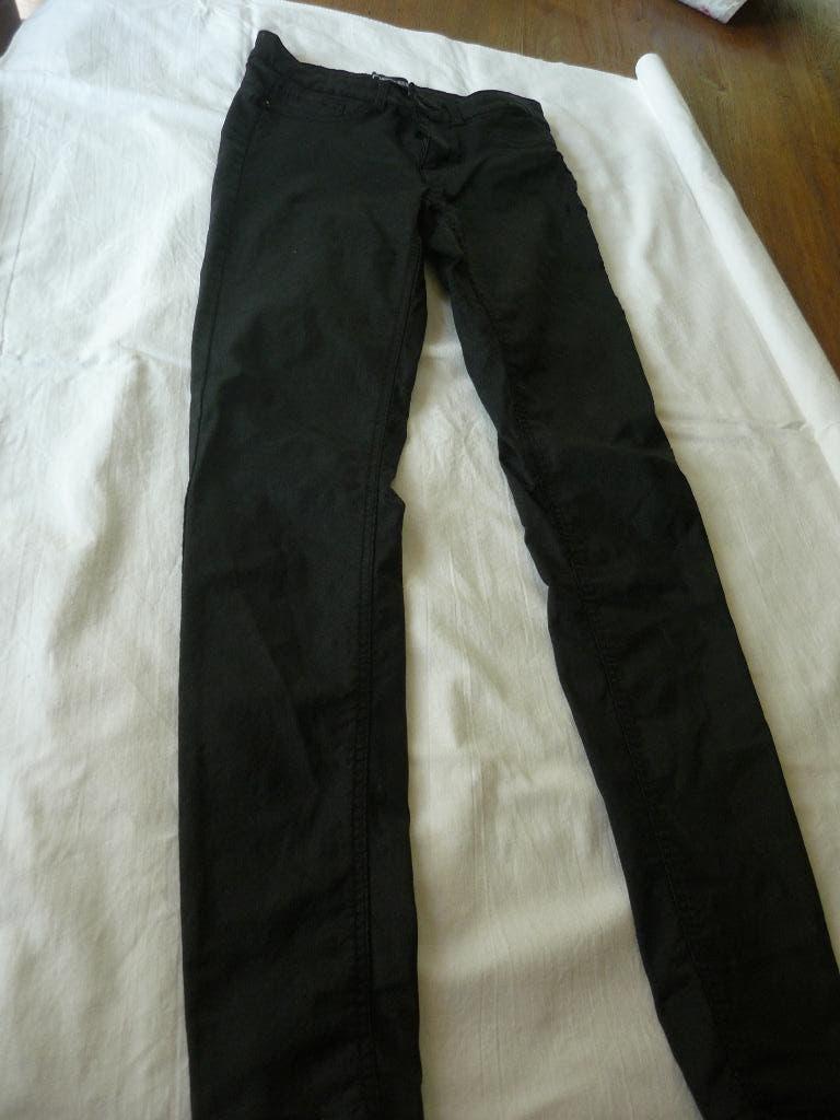 nep leren broek, Kleding | Dames, Broeken en Pantalons, Ophalen of Verzenden, Gedragen, Zwart, Lang