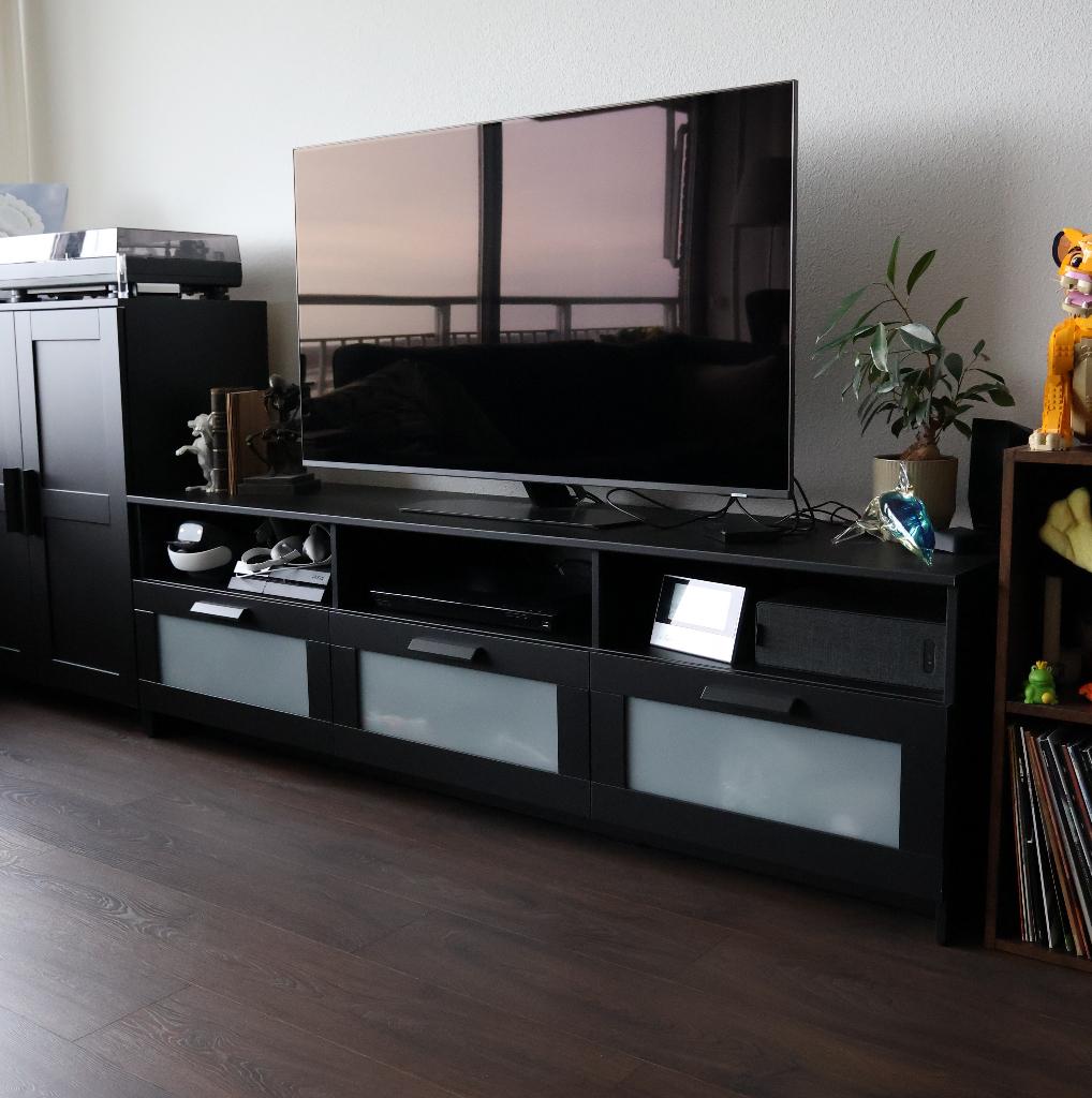 IKEA Brimnes tv-meubel, Huis en Inrichting, Kasten | Televisiemeubels, Ophalen, Gebruikt, 150 tot 200 cm, Minder dan 100 cm
