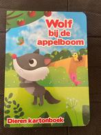 Wolf bij de appelboom - Dieren kartonboek, Ophalen, Zo goed als nieuw, 0 tot 6 maanden