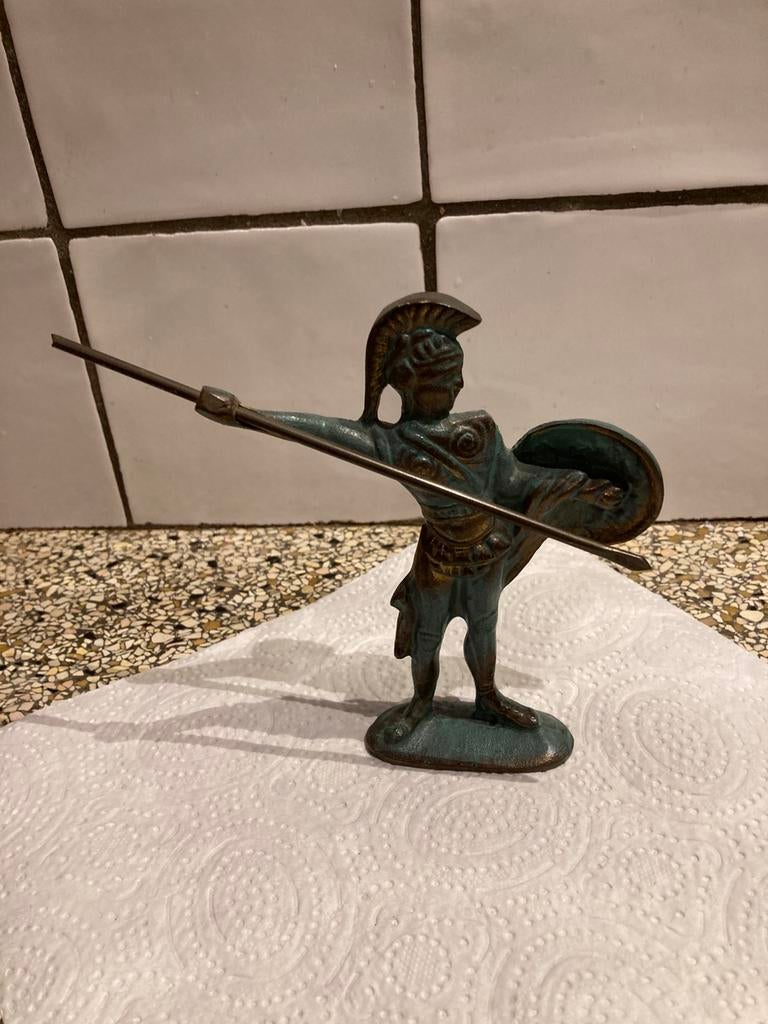 Metalen beeld ridder, Ophalen of Verzenden, Zo goed als nieuw