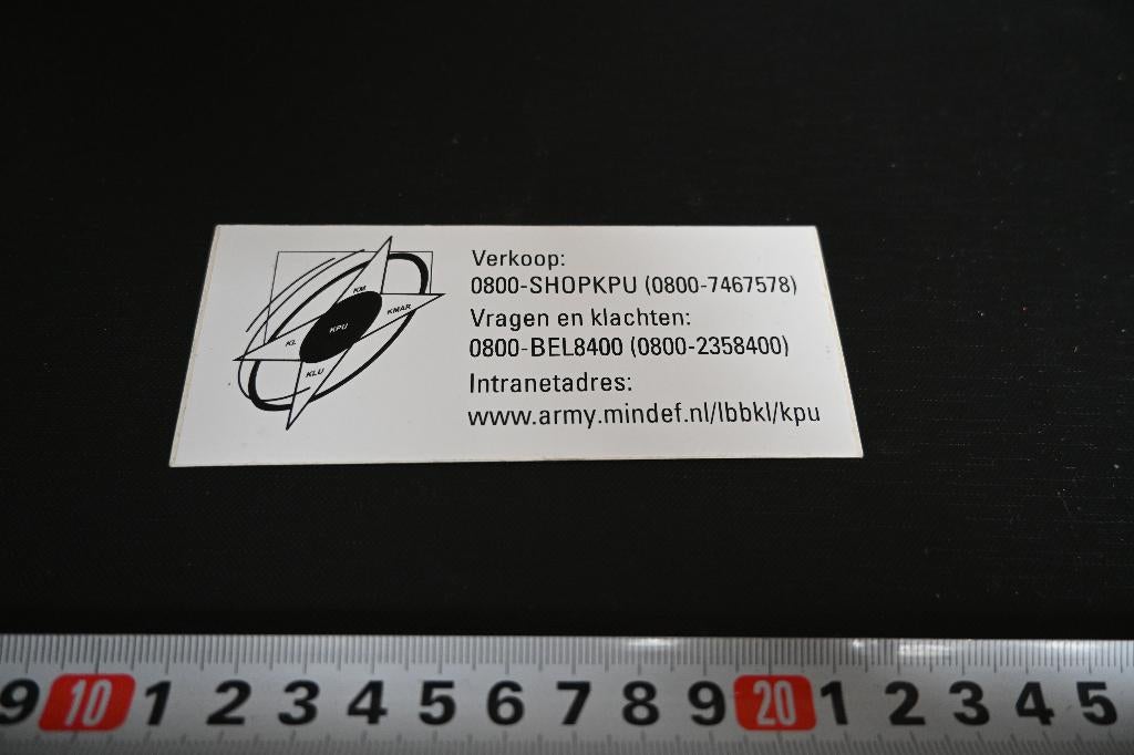sticker leger army mindef SHOPKPU, Ophalen, Zo goed als nieuw