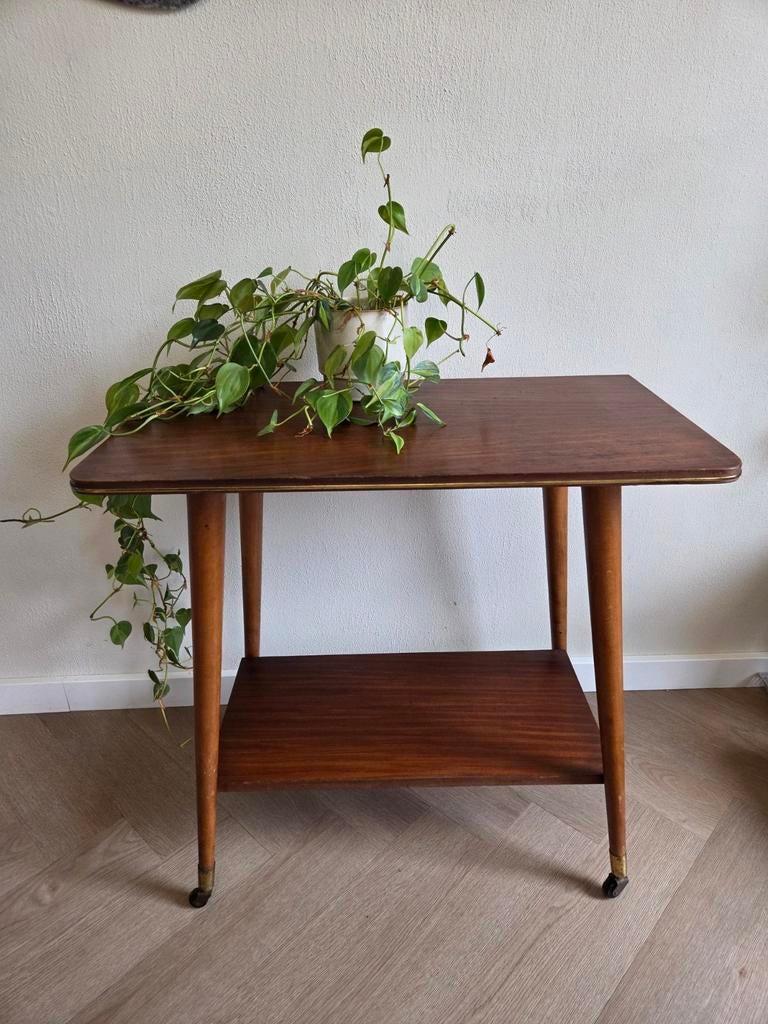 Deens Scandinavisch Vintage Plantentafeltje, Ophalen, Gebruikt, 50 tot 100 cm, Scandinavisch, Vintage, Deens design