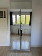 IKEA PAX kledingkast wit met spiegeldeuren, Ophalen, Met deur(en), Gebruikt, 50 tot 75 cm
