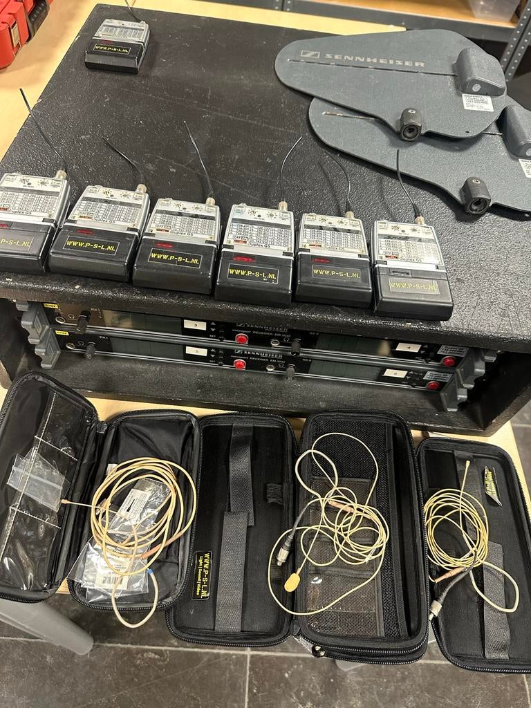 Sennheiser zenders met microfoons, Muziek en Instrumenten, Microfoons, Ophalen, Gebruikt, Overige typen, Draadloos