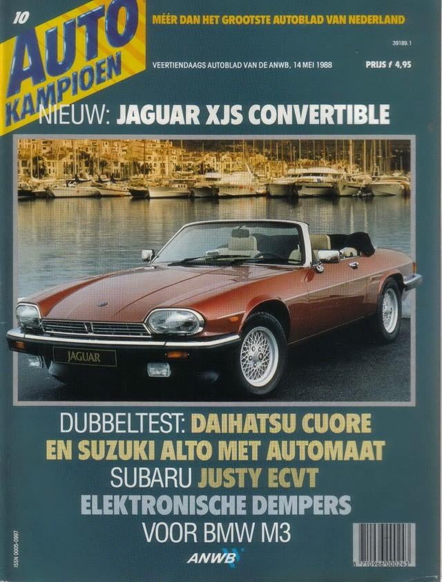 Autokampioen 10 1988 : Jaguar XJS-C - Suzuki Alto RS Works, Ophalen of Verzenden, Gelezen, Algemeen