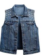 Spijkergilet met parels en bling maat 54., Ophalen of Verzenden, Nieuw, Blauw, Jasje of Colbert