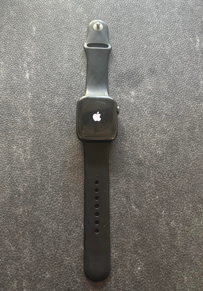 Apple watch series 7 45mm stainless ceramic case, Sieraden, Tassen en Uiterlijk, Smartwatches, Zwart, IOS, Ophalen of Verzenden