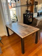 Eetkamertafel 160x90 melamine mumbai, Ophalen, 50 tot 100 cm, Zo goed als nieuw, 150 tot 200 cm