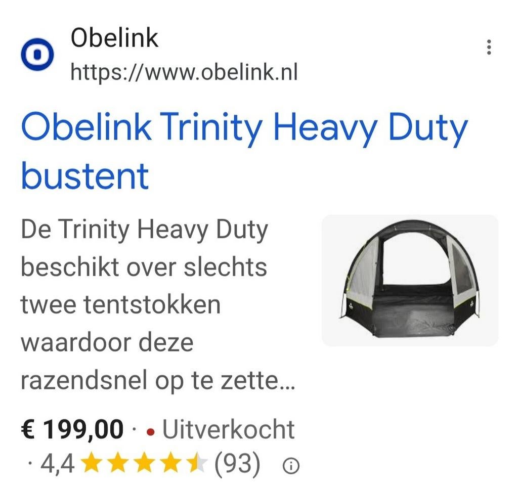 Bustent, Caravans en Kamperen, Tenten, Ophalen, Nieuw, Tot en met 2