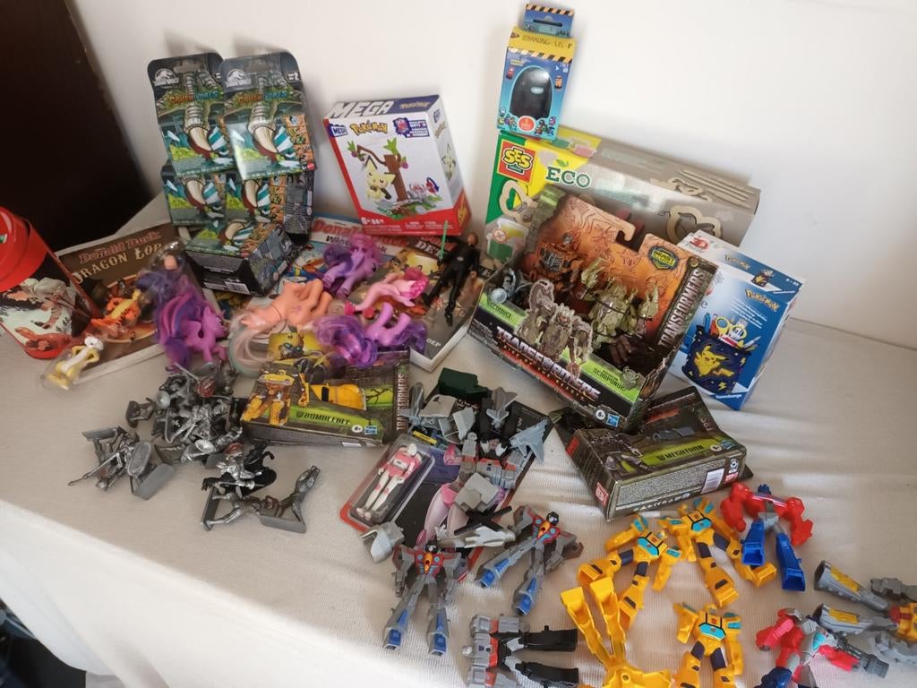 Grote speelgoedbundel: Transformers, Pokémon, My Little Pony, Ophalen, Gebruikt, Jongen of Meisje