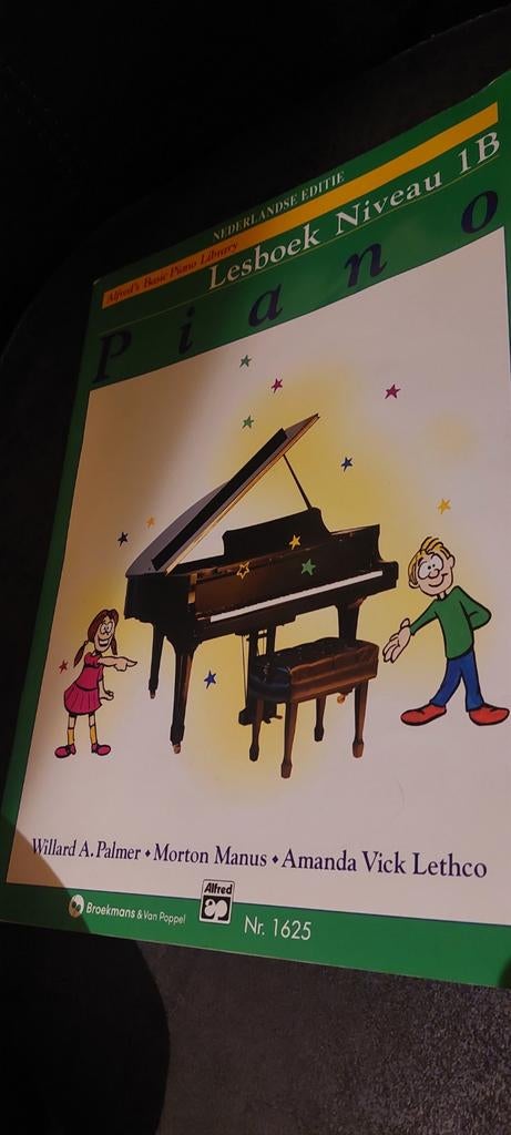 Piano LES-BOEK ALFRED'S BASIC PIANO LIBRARY NIVEAU 1 B, Muziek en Instrumenten, Bladmuziek, Gebruikt, Overige genres, Les of Cursus