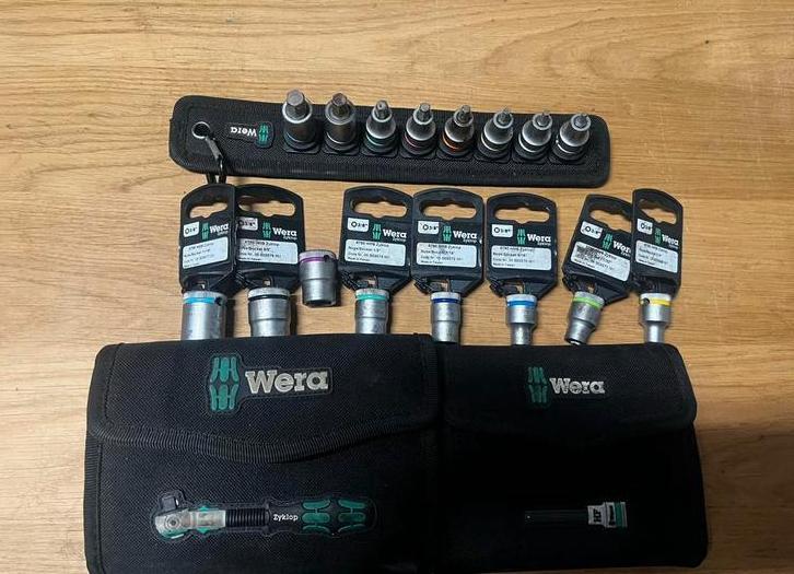 Wera Zyklop SAE Inch Doppen + Inbus Set Harley, Motoren, Onderdelen | Harley-Davidson, Gebruikt, Ophalen of Verzenden