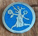 Oude hanger / broche Mexico zilver / Alpaca, Ophalen of Verzenden, Overige materialen, Broche