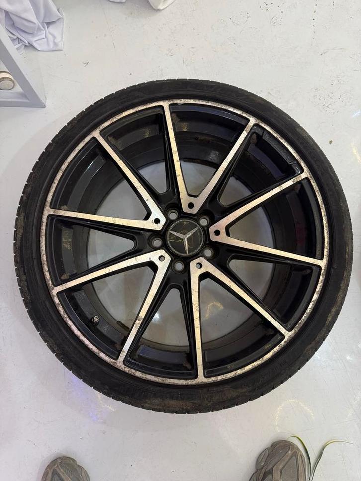 Mercedes C-klasse W205 19 inch breedset velgen (beschadigd), Auto-onderdelen, Banden en Velgen, Banden en Velgen, 19 inch, Personenwagen