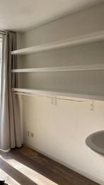 3x LACK wandplank en 2x MULIG kledingroede - wit, Ophalen, Zo goed als nieuw