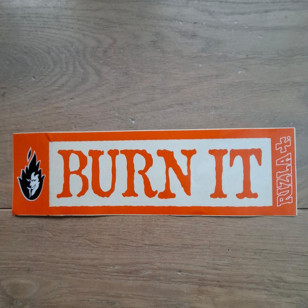 Sticker burn it rizla vloeitjes truckstar nieuw, Verzamelen, Ophalen of Verzenden, Nieuw, Merk