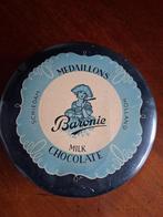 Baronie melkchocolade medaillons Schiedam trommeltje, Ophalen of Verzenden, Gebruikt, Overige typen