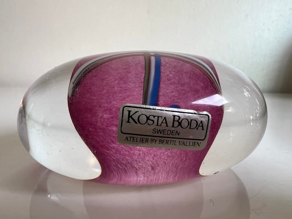 Vintage Kosta Boda Paperweight Atelier Bertil Vallien 70’s, Antiek en Kunst, Ophalen of Verzenden