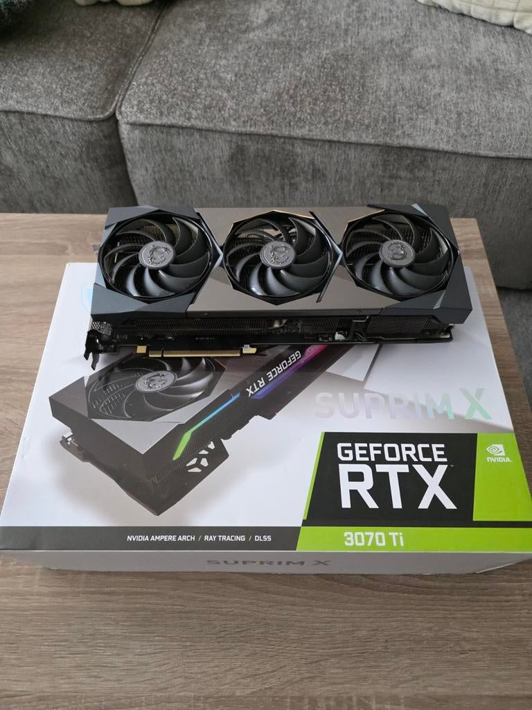 MSI RTX 3070 TI SUPRIM X 8GB videokaart, PCI-Express 3, GDDR6, Ophalen of Verzenden, Zo goed als nieuw
