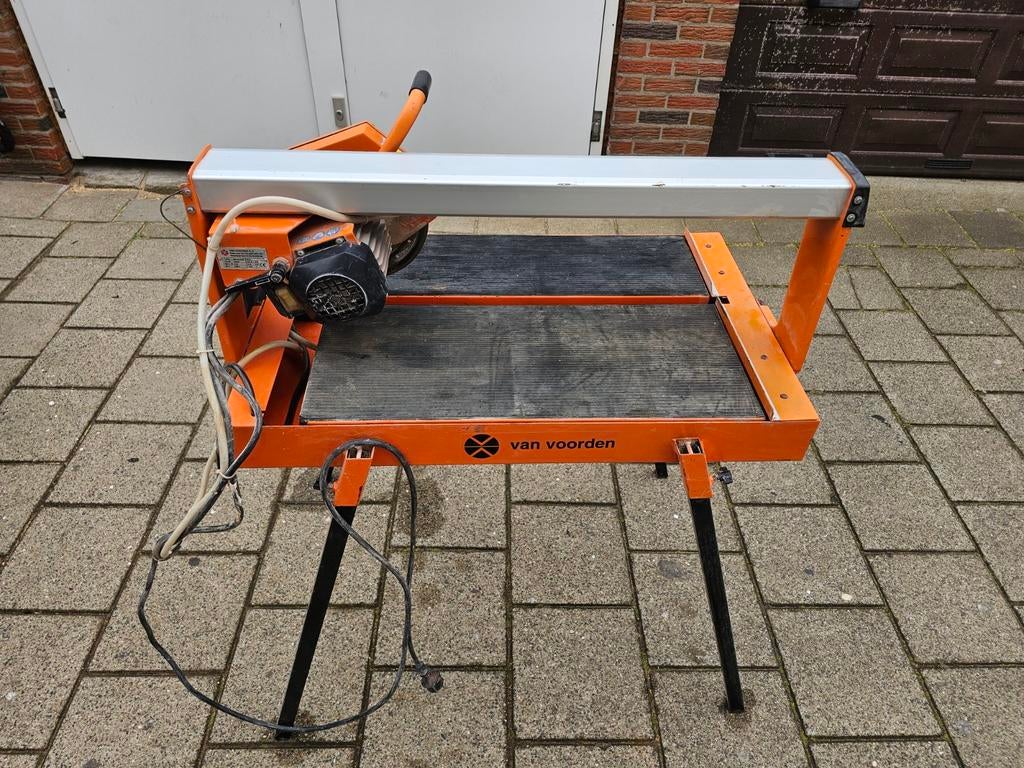 Van Voorden Tegelzaagmachine, Doe-het-zelf en Verbouw, Gereedschap | Zaagmachines, Ophalen, Gebruikt, 600 tot 1200 watt, 30 tot 70 mm