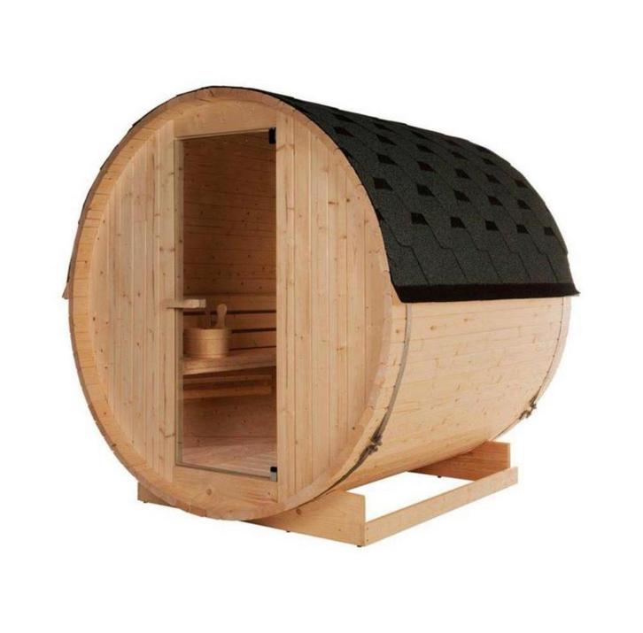 NIEUWE BARREL HELEMAAL COMPLEET GELEVERD OP = OP! 🚚, Sport en Fitness, Sauna, Nieuw, Complete sauna, Fins of Traditioneel, Ophalen of Verzenden