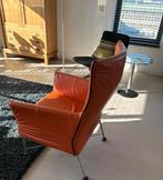 Montis Charly stoel in oranje leer, Huis en Inrichting, Fauteuils, Ophalen, Gebruikt, Minder dan 75 cm, Design