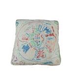 Vintage Kelim Poef / Vloerkussen - 70x70x15 cm, Ophalen of Verzenden, Nieuw, Beige, Vierkant