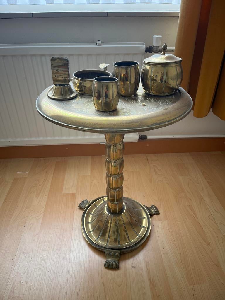 Messing rooktafel Daalderop, Ophalen, Koper