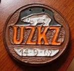 Keramieken plakket Ursus Zwemklub Zwevegem, U.Z.K.Z. 1969, Verzenden, Overige materialen, Buitenland