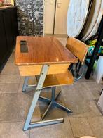 Vintage schooltafel en stoel van Hombergh & Co Tilburg, Antiek en Kunst, Ophalen