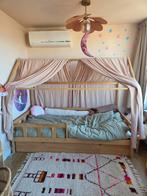 Bedhuisje kinderbed bed hemel uitschuifbaar kinderkamer tren, Ophalen, 85 tot 100 cm, Gebruikt, Matras