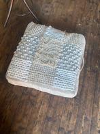 Groot vloerkussen Bali Boho met textuur - Crème/Wit, Ophalen, Gebruikt, Wit