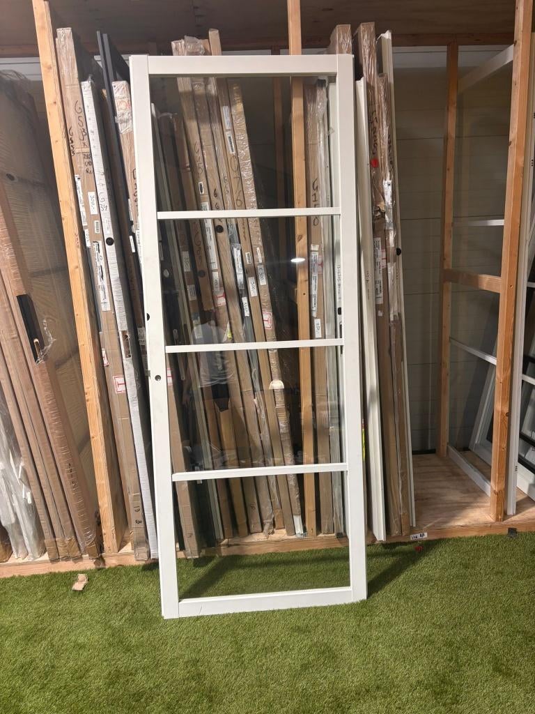 2x Svedex NDB900 glasdeur – 88x231,5 – opdek links, Ophalen of Verzenden, Glas, Binnendeur, 215 cm of meer