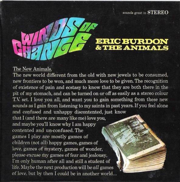 Eric Burdon & The Animals Winds Change (Digipack) Repertoire, Cd's en Dvd's, Ophalen of Verzenden, Zo goed als nieuw, Poprock