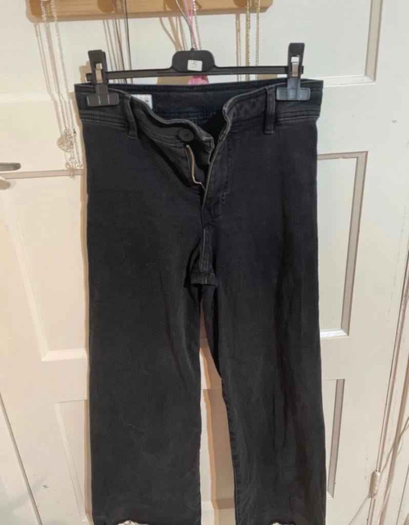 Zwarte jeans, Kinderen en Baby's, Kinderkleding | Maat 164, Ophalen of Verzenden, Zo goed als nieuw, Meisje, Broek