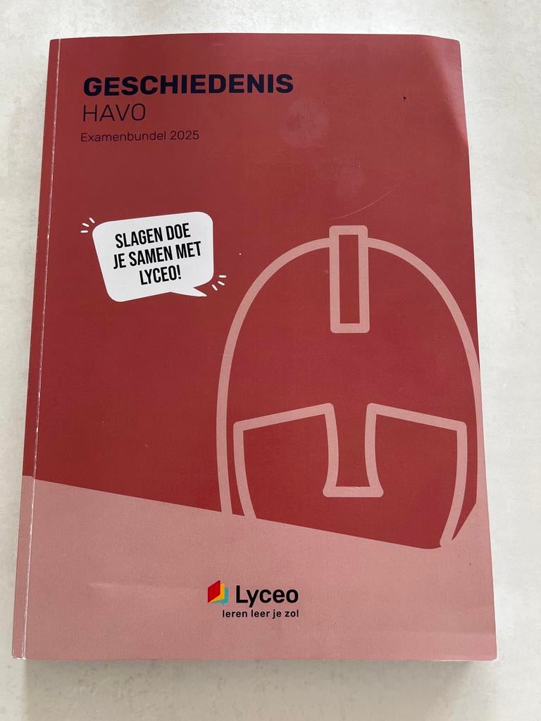 Examenbundel Geschiedenis havo 2025 - Lyceo, Boeken, Schoolboeken, Ophalen of Verzenden, Zo goed als nieuw, HAVO, Geschiedenis