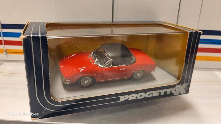 ProgettoK Fiat Dino Spider 2000 Hard Top Red, Hobby en Vrije tijd, Modelauto's | 1:43, Gebruikt, Auto, Overige merken, Ophalen of Verzenden