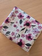 Viscose linnen met bloemen, Hobby en Vrije tijd, Stoffen en Lappen, 120 cm of meer, Beige, Nieuw, Ophalen of Verzenden