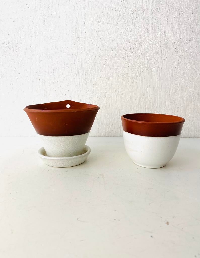 Ravelli keramiek set bloempotjes , jaren 70, Ophalen of Verzenden, Huis en Inrichting