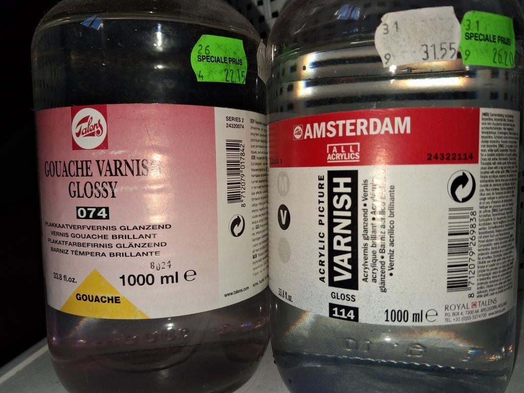 Talens Vernis acrylverf en plakkaatverf, Doe-het-zelf en Verbouw, Verf, Beits en Lak, Ophalen, Gebruikt, Overige kleuren, Verf