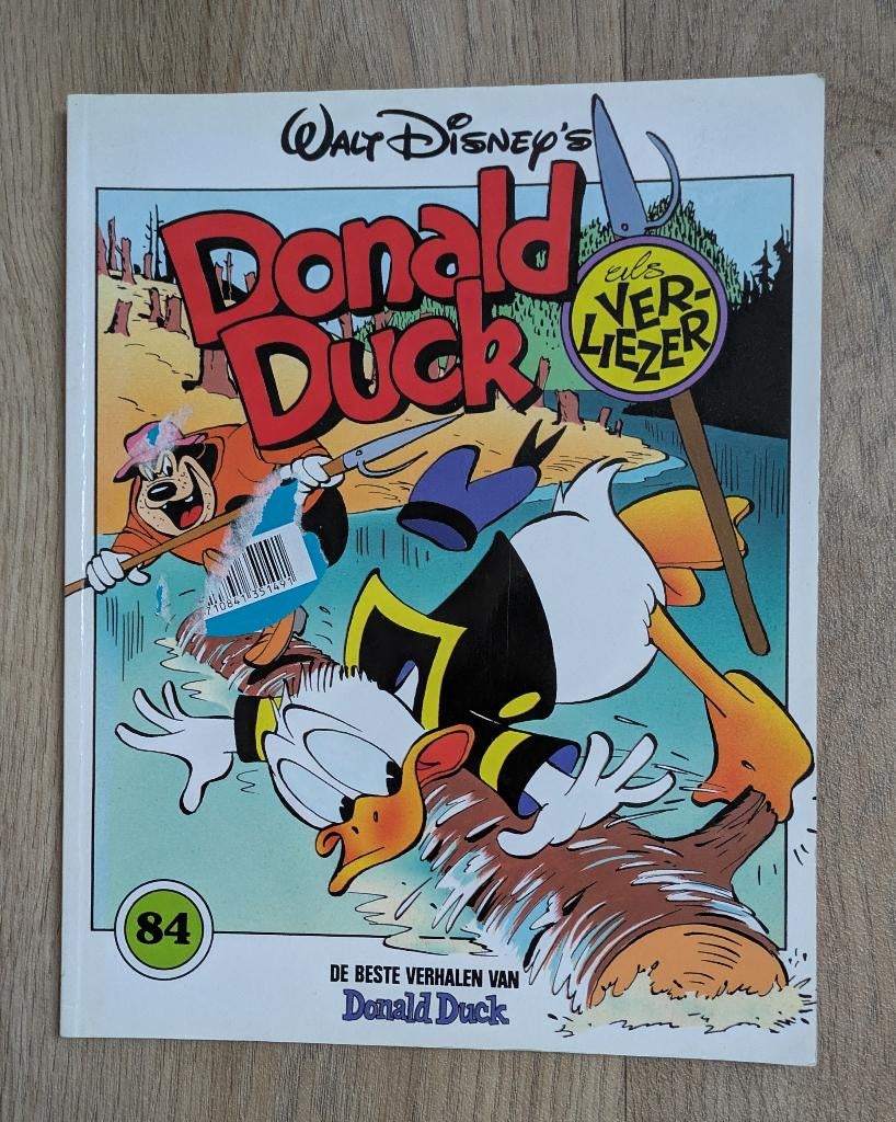 Donald Duck als verliezer nr. 84, Eén stripboek, Zo goed als nieuw, Walt disney, Ophalen of Verzenden
