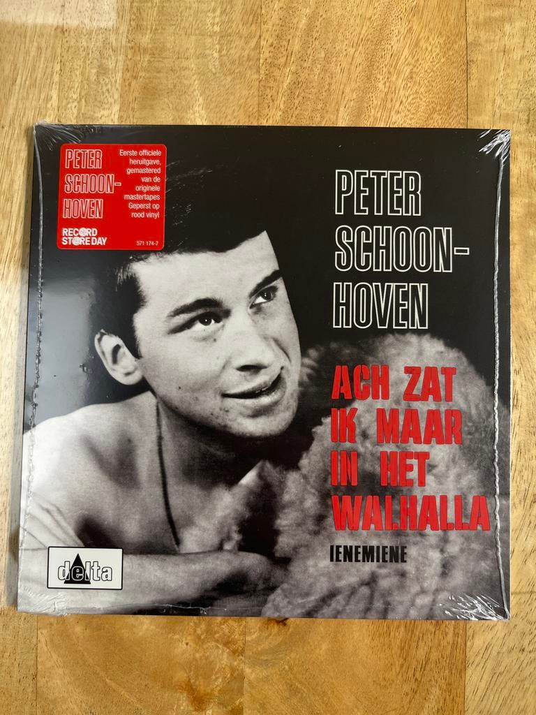 Peter Schoonhoven - Ach zat ik maar in het walhalla (RSD roo, 7 inch, Colored vinyl, Ophalen of Verzenden, Levenslied of Smartlap