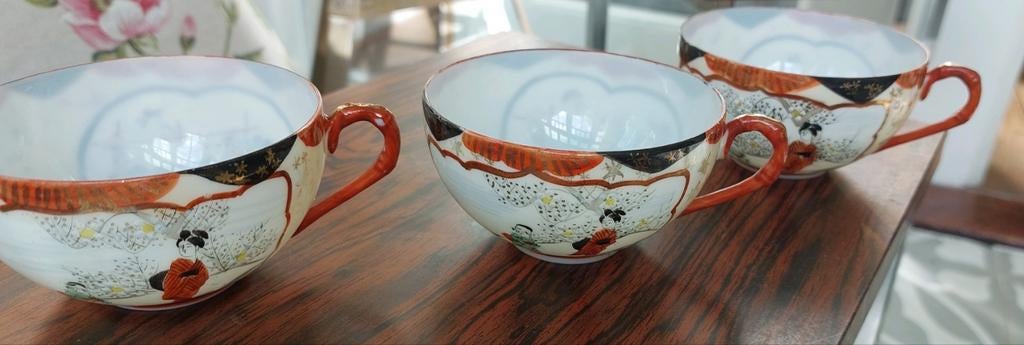 3 theekopjes japan, Antiek en Kunst, Ophalen of Verzenden