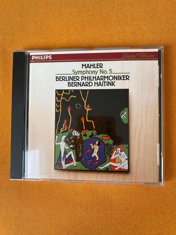 Mahler Symfonie 5 - Berliner Philharmoniker Haitink CD, Cd's en Dvd's, Cd's | Klassiek, Zo goed als nieuw, Orkest of Ballet, Romantiek